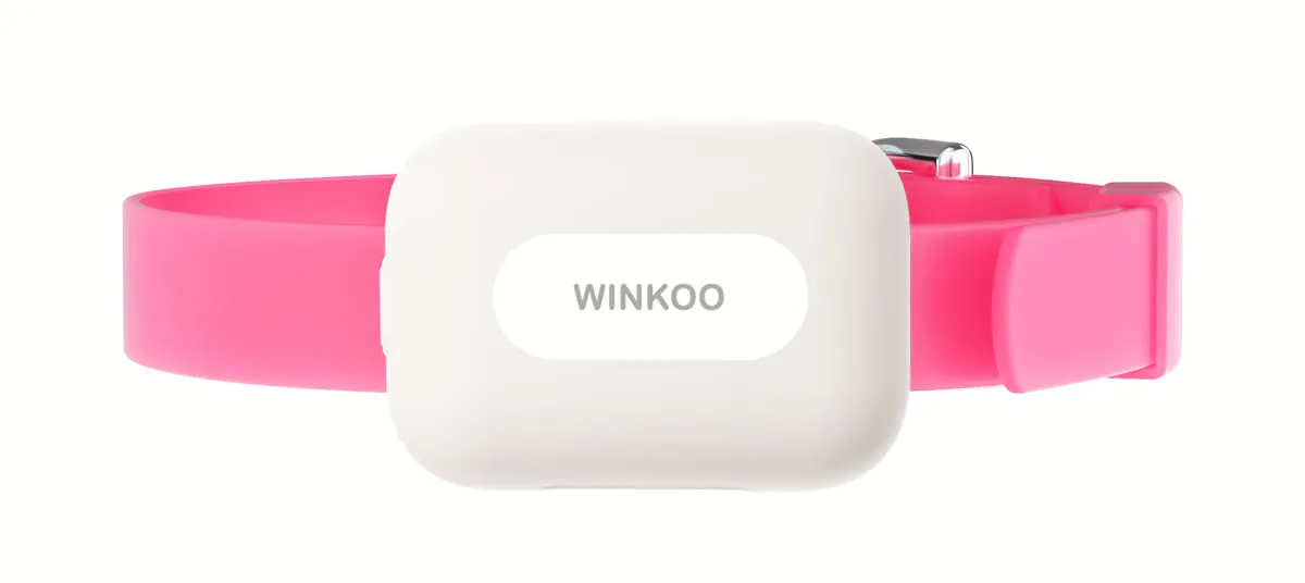 WINKOO 定位器搭配粉色项圈